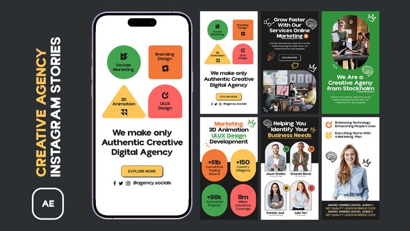 Videohive Creative Agency Instagram Stories 47564524 Product Promo template preview