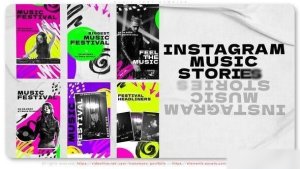 Videohive Music Fest Stories Openers template preview