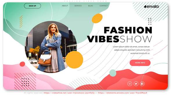 Videohive Fashion Vibes Show Product Promo template preview