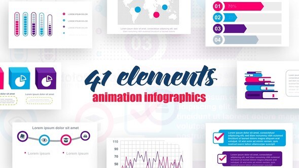 Infographics Vol.8 Video Displays template preview