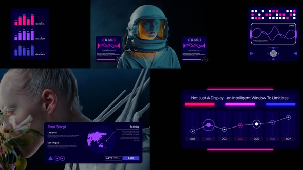 Videohive HUD Element Overlay Elements template preview