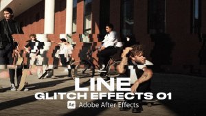 Videohive Line Glitch Effect 01 Ae Elements template preview