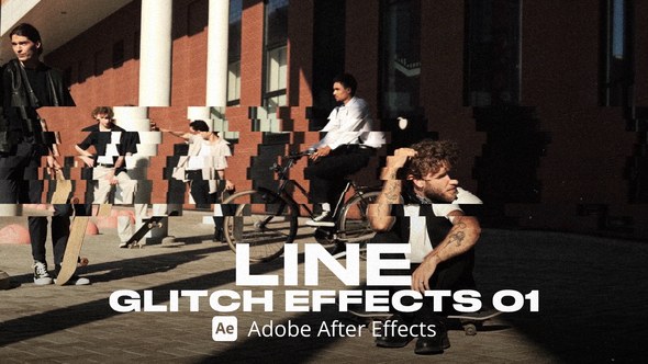 Videohive Line Glitch Effect 01 Ae Elements template preview