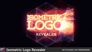 Isometric Logo Revealer Video Displays template preview