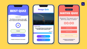 Videohive True or False Quiz Video Displays template preview