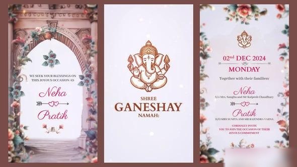 Videohive Traditional Indian Wedding Invitation Openers template preview