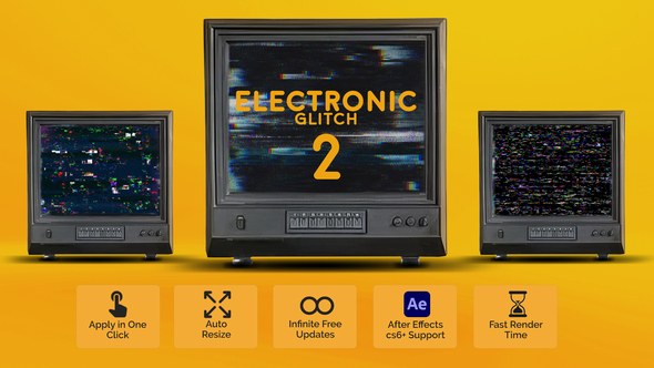Videohive Electronic Glitch 2 Elements template preview