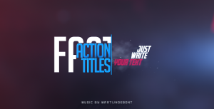 Videohive Fast Action Titles Titles template preview