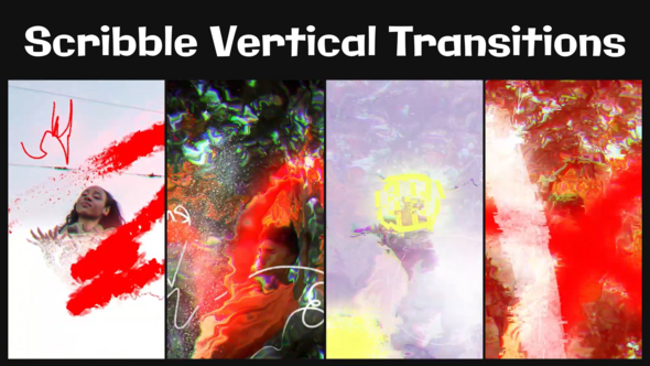 Videohive Scribble Vertical Transitions for After Effects Elements template preview