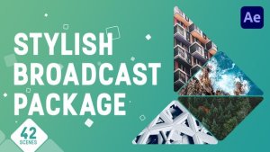 Stylish Broadcast Package Video Displays template preview