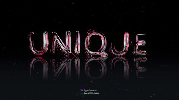 Videohive Geometric Form Typeface Kit Titles template preview