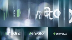 Videohive Sliced Glass & Bokeh Logo Stings template preview