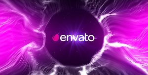 Particle Space Logo Video Displays template preview