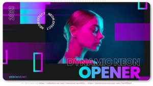 Videohive Fashion Neon. Musical Dynamic Opener Video Displays template preview