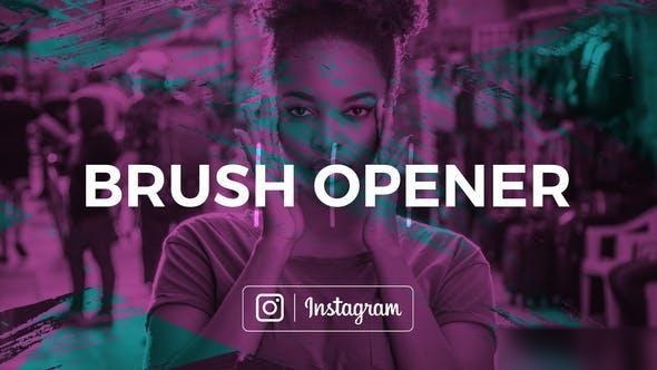 Videohive Brush Opener Openers template preview