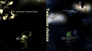 Gold Particle and Memories Typography - Videohive Video Displays template preview