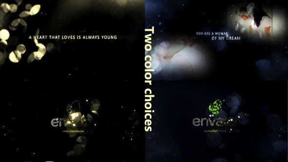Gold Particle and Memories Typography - Videohive Video Displays template preview