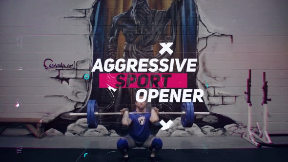 Videohive Aggressive Sport Opener 20741565 Openers template preview