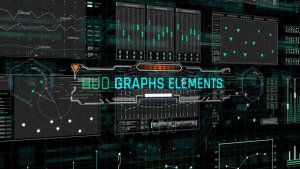 Videohive HUD Graphs Elements Elements template preview