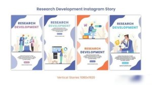 Videohive Research Development Instagram Story Elements template preview