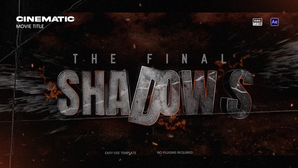 Videohive Cinematic Movie Trailer Title Titles template preview