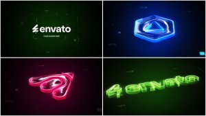 Videohive Modern Tech Logo Reveal Logo Stings template preview
