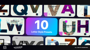 Videohive Letters Typography Vol. 01 Titles template preview
