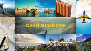 Clean Slideshow Video Displays template preview