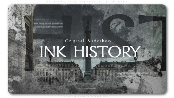 Videohive Original Inks Historical Slideshow Openers template preview