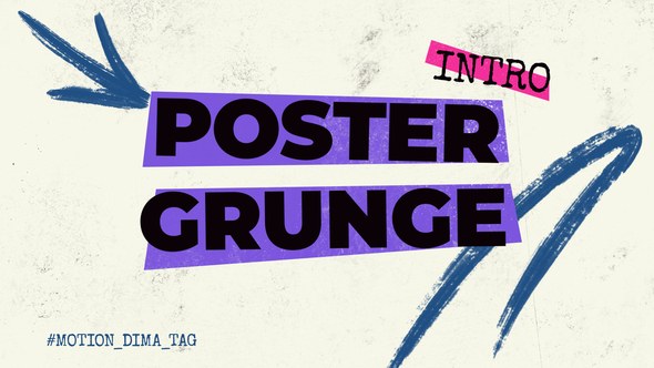 Videohive Poster Grunge Intro Openers template preview