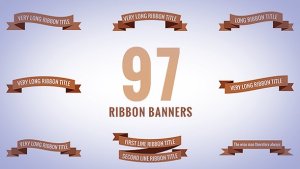 Videohive Ribbon Elements template preview