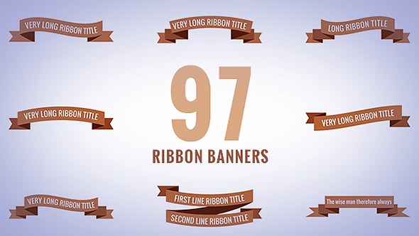 Videohive Ribbon Elements template preview