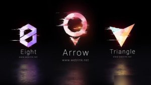 Videohive Short Rotating Glitch Logo Logo Stings template preview