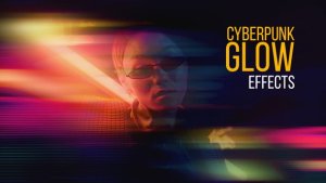 Cyberpunk Bloom Effects Premiere Pro template preview
