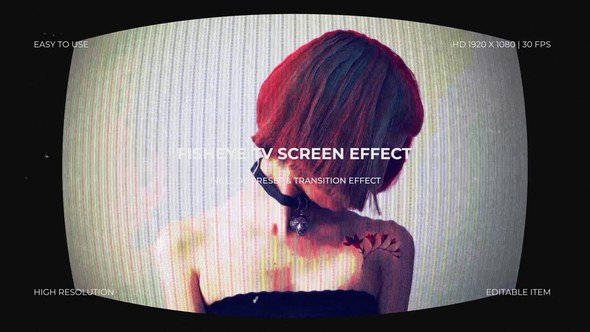 Videohive Fisheye TV Screen Effect Peset & Transition Elements template preview