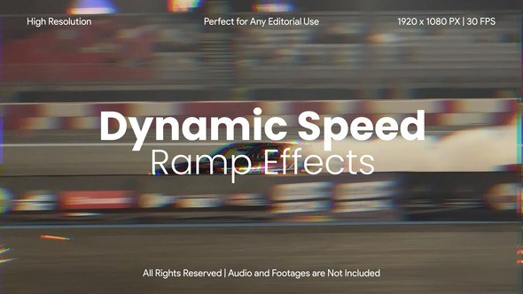 Videohive Dynamic Speed Ramp Effects Pack for After Effects Elements template preview