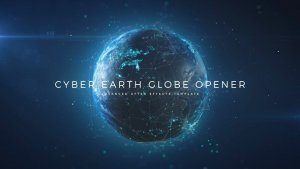 Videohive Cyber Earth Globe Opener 29647647 Openers template preview