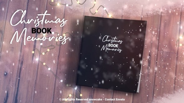 Videohive Christmas Book Memories Video Displays template preview