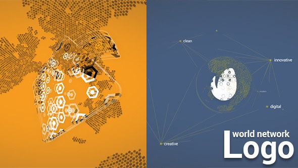 Videohive World Network Logo Logo Stings template preview