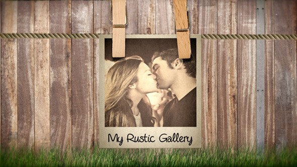 Videohive Rustic Gallery Video Displays template preview