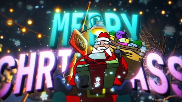 Videohive Christmas Santa intro Openers template preview