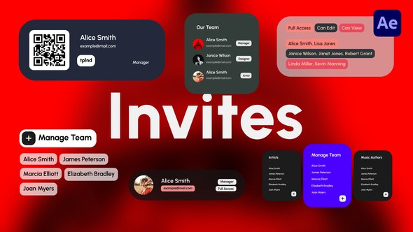 Videohive Invites Titles template preview