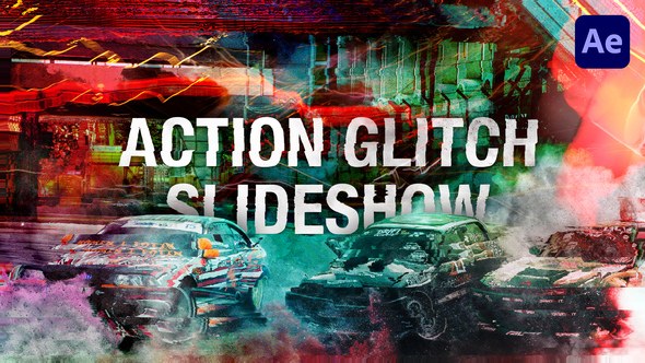 Videohive Action Glitch Slideshow 12858421 Video Displays template preview