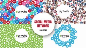 Videohive Social Media Network - Logo Sting Logo Stings template preview