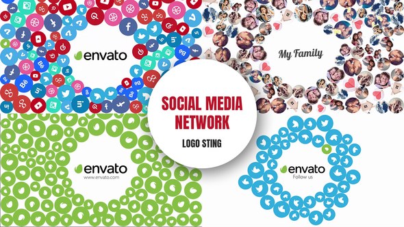 Videohive Social Media Network - Logo Sting Logo Stings template preview