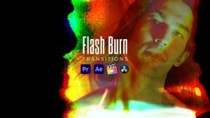 Flash Burn Transitions Premiere Pro template preview