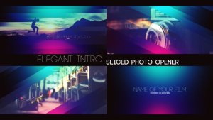 Videohive Elegant Intro - Sliced Photo Opener Openers template preview