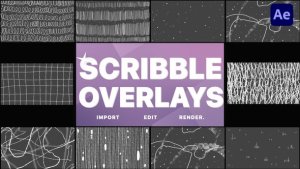 Videohive Abstract Scribble Overlays | After Effects Elements template preview