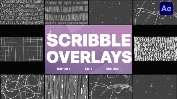 Videohive Abstract Scribble Overlays | After Effects Elements template preview