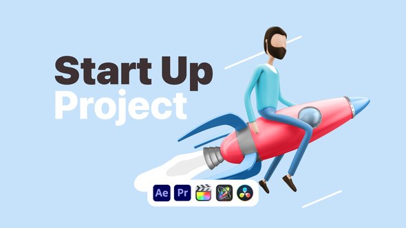 Videohive Explainer Man Start Up Product Promo template preview